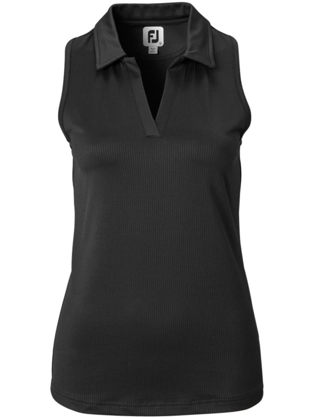 FootJoy Black Sleeveless Polo Tank Top